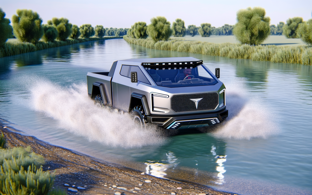 Tesla Cybertruck drives through water in first real-world Wade Mode test